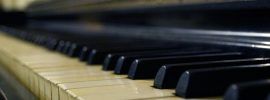 old piano keys