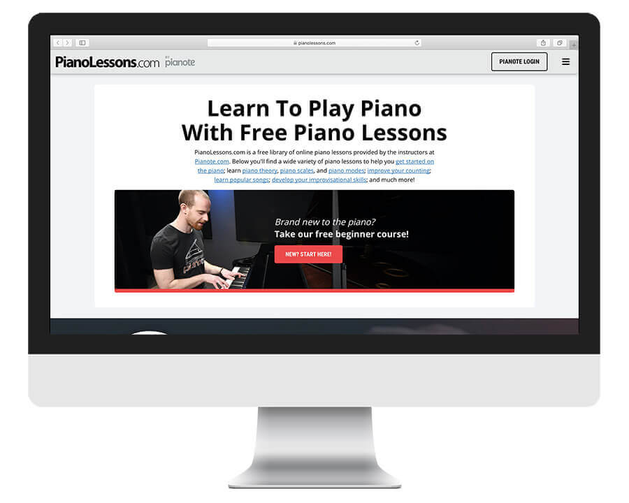 PianoLessons free online piano lessons by Pianote